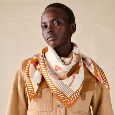 White - Scarves 90 - Silk Scarves and Accessories for Women